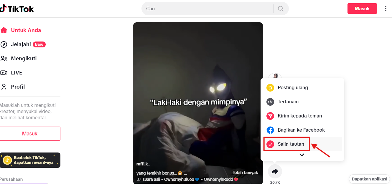 download video tiktok by snaptik