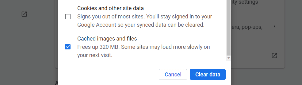 site can't be reached