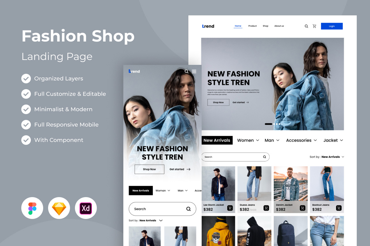 Contoh Landing Page Fashion